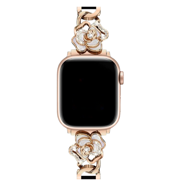 Crystal Blossom | Leather Watch Band for Apple Watch ®