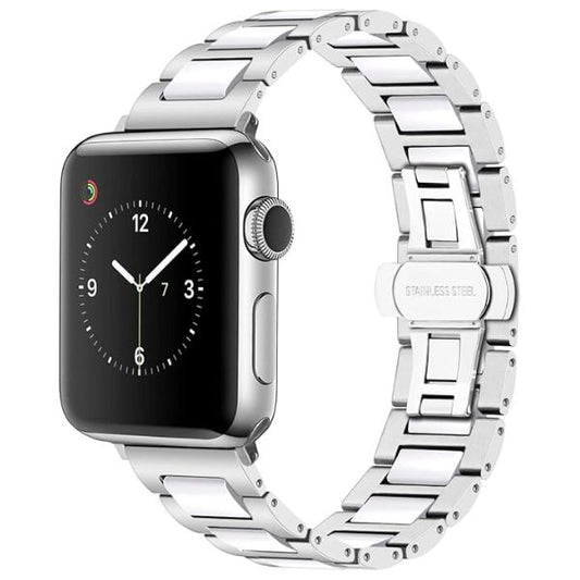 Ceramic Plated | Stainless-Steel Watch Band for Apple Watch ®