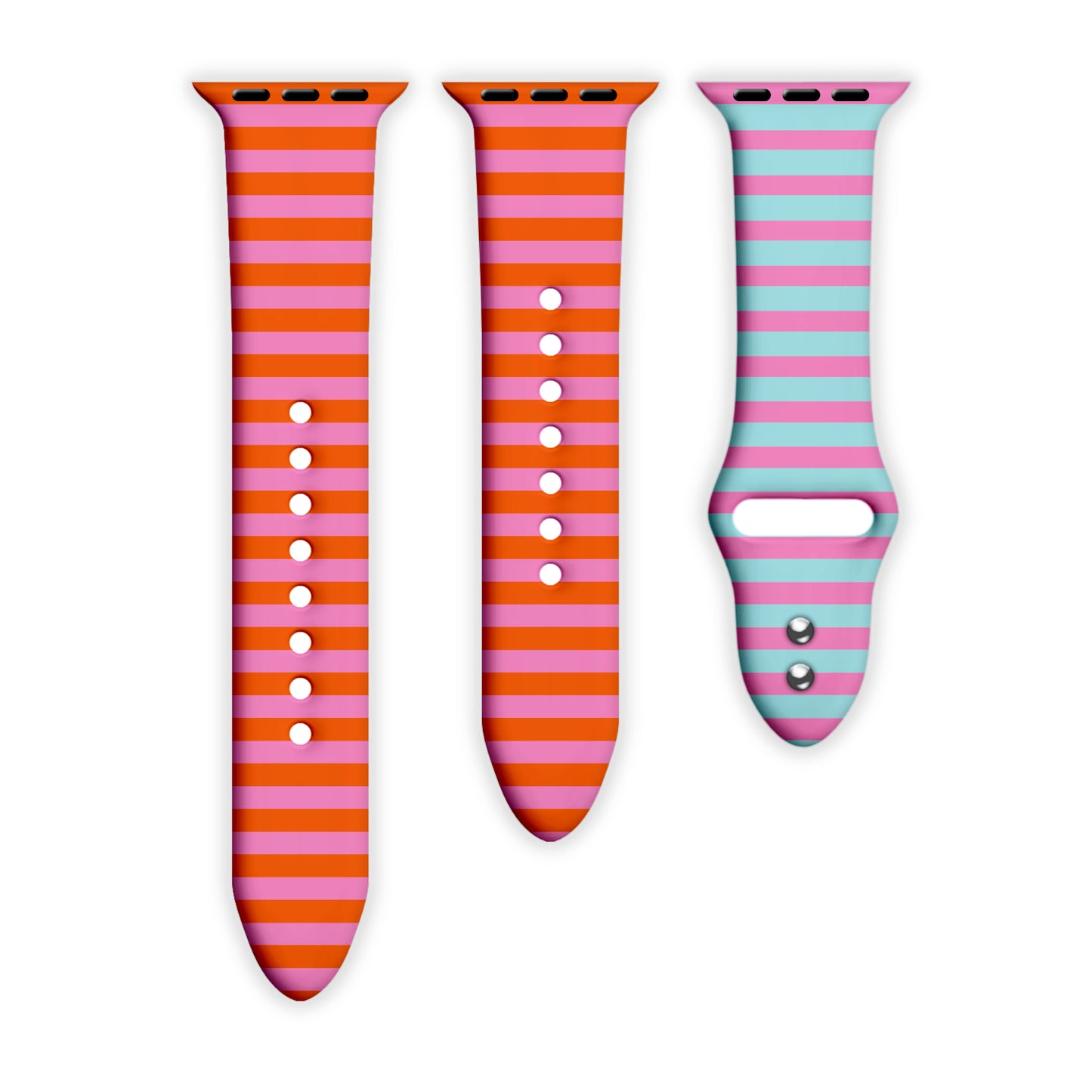 Electric Groove Print | Silicone Watch Band for Apple Watch ® + Watch Face Incl.