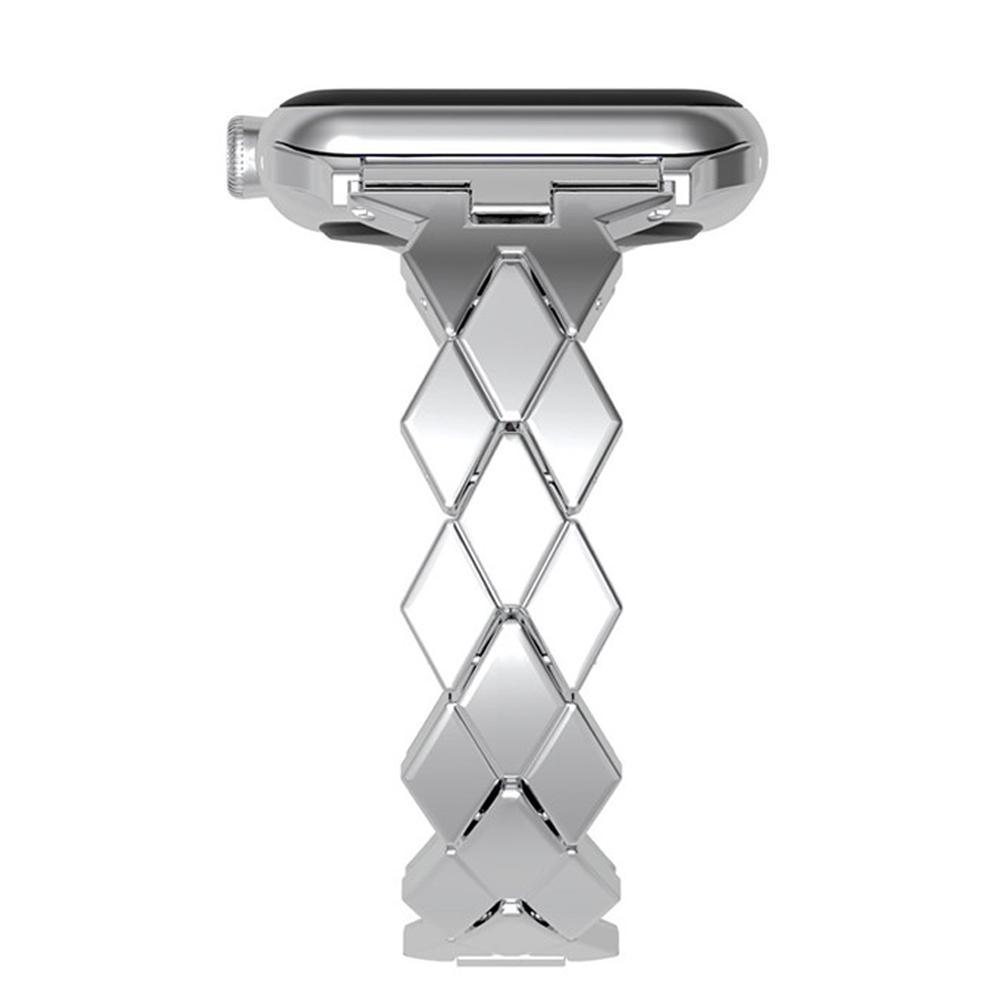 Apple Watch Bands - Stainless USPS - Stainless Steel Rhombus Design Bracelet - Clearance