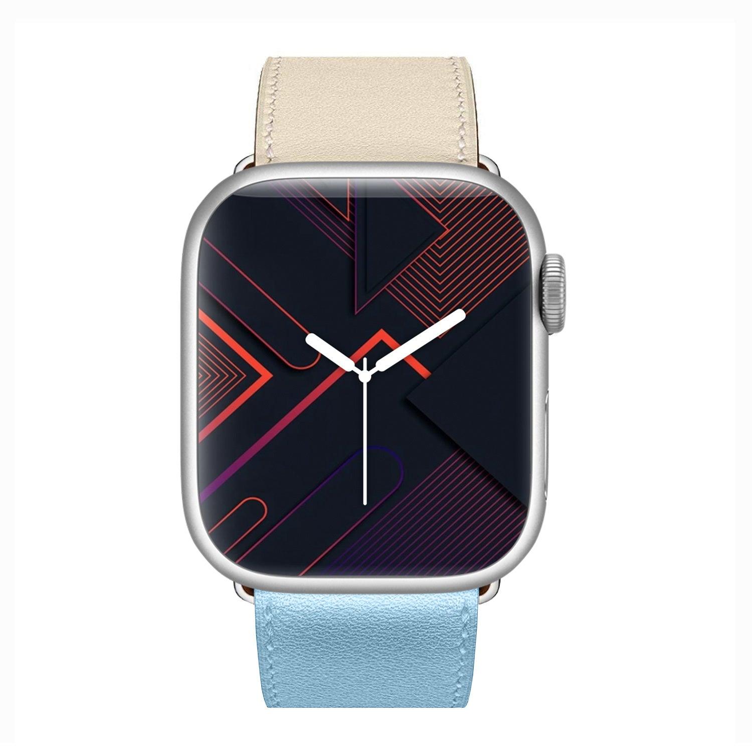 Apple Watch Bands -  Leather Band -  Leather Style, Two Colors Band - Clearance