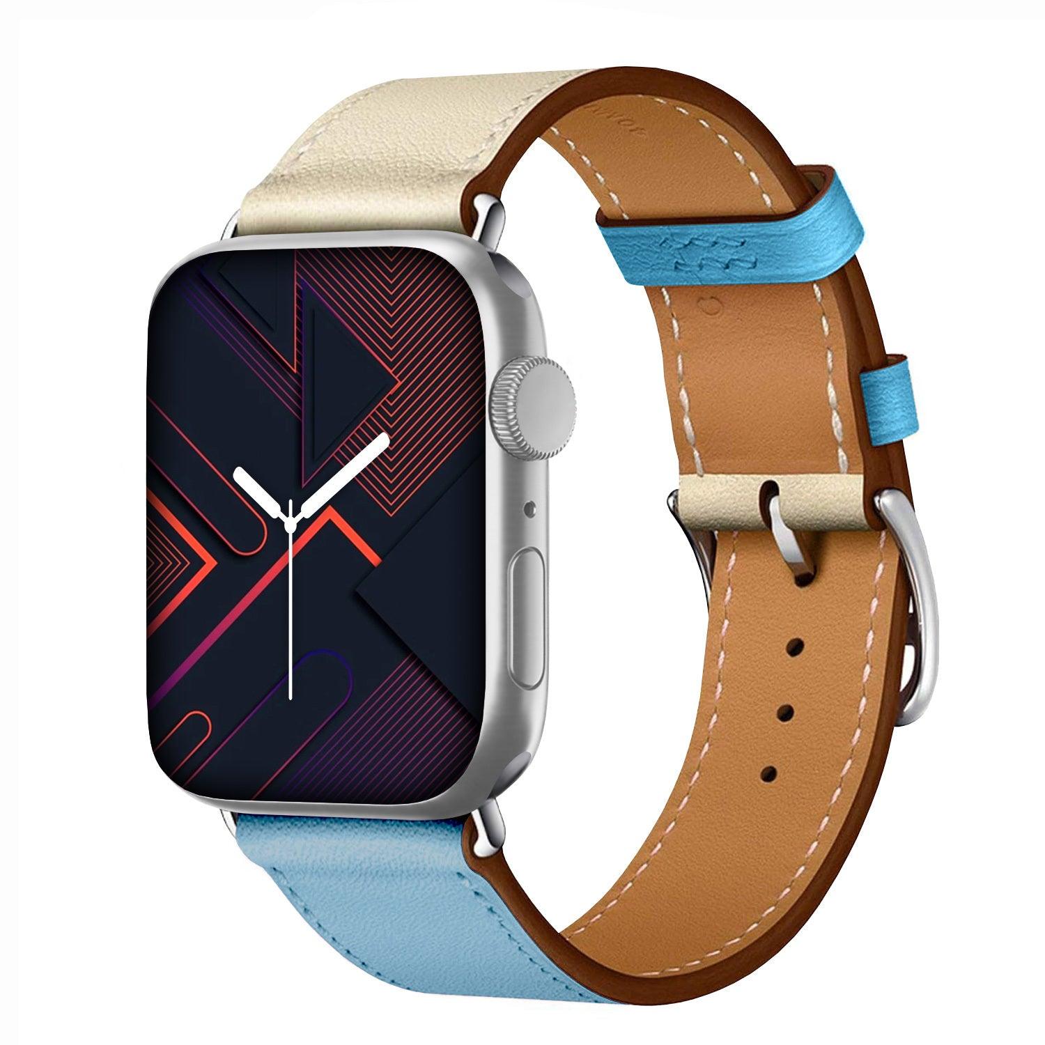 Apple Watch Bands -  Leather Band -  Leather Style, Two Colors Band - Clearance