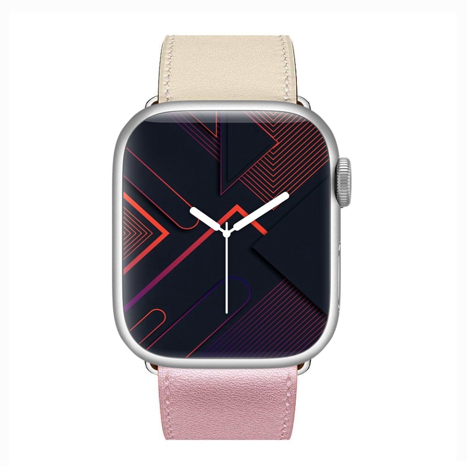 Apple Watch Bands -  Leather Band -  Leather Style, Two Colors Band - Clearance