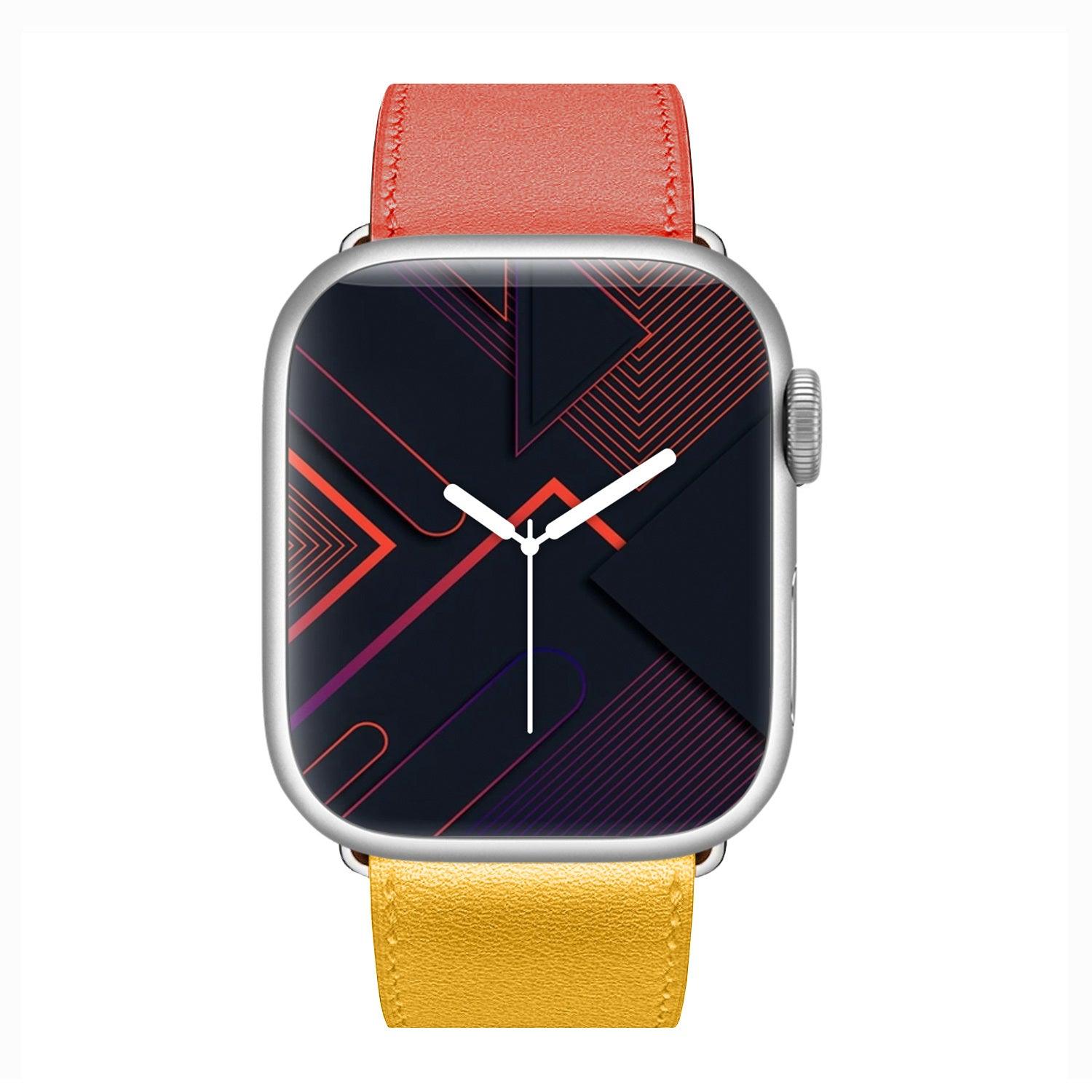 Apple Watch Bands -  Leather Band -  Leather Style, Two Colors Band - Clearance