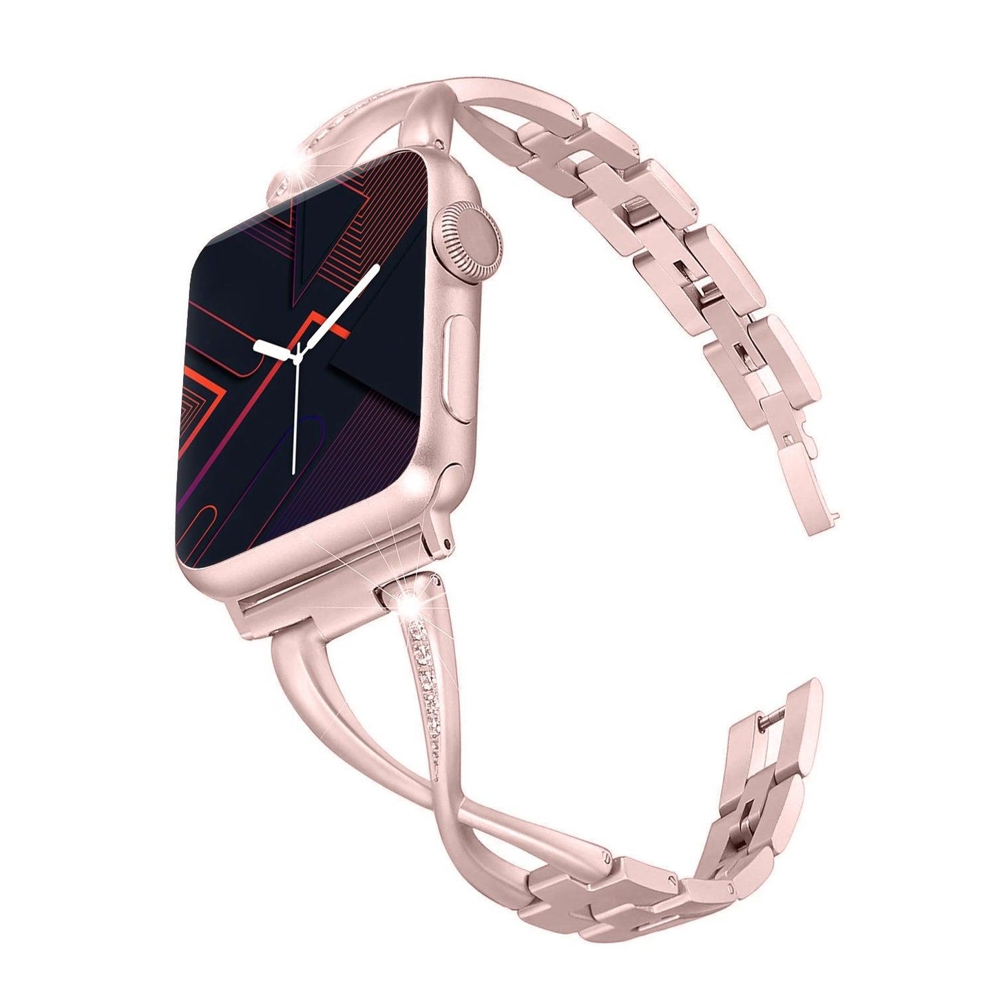 Apple Watch Bands - Stainless with Bling - "Infinite" with Blings Band - Clearance