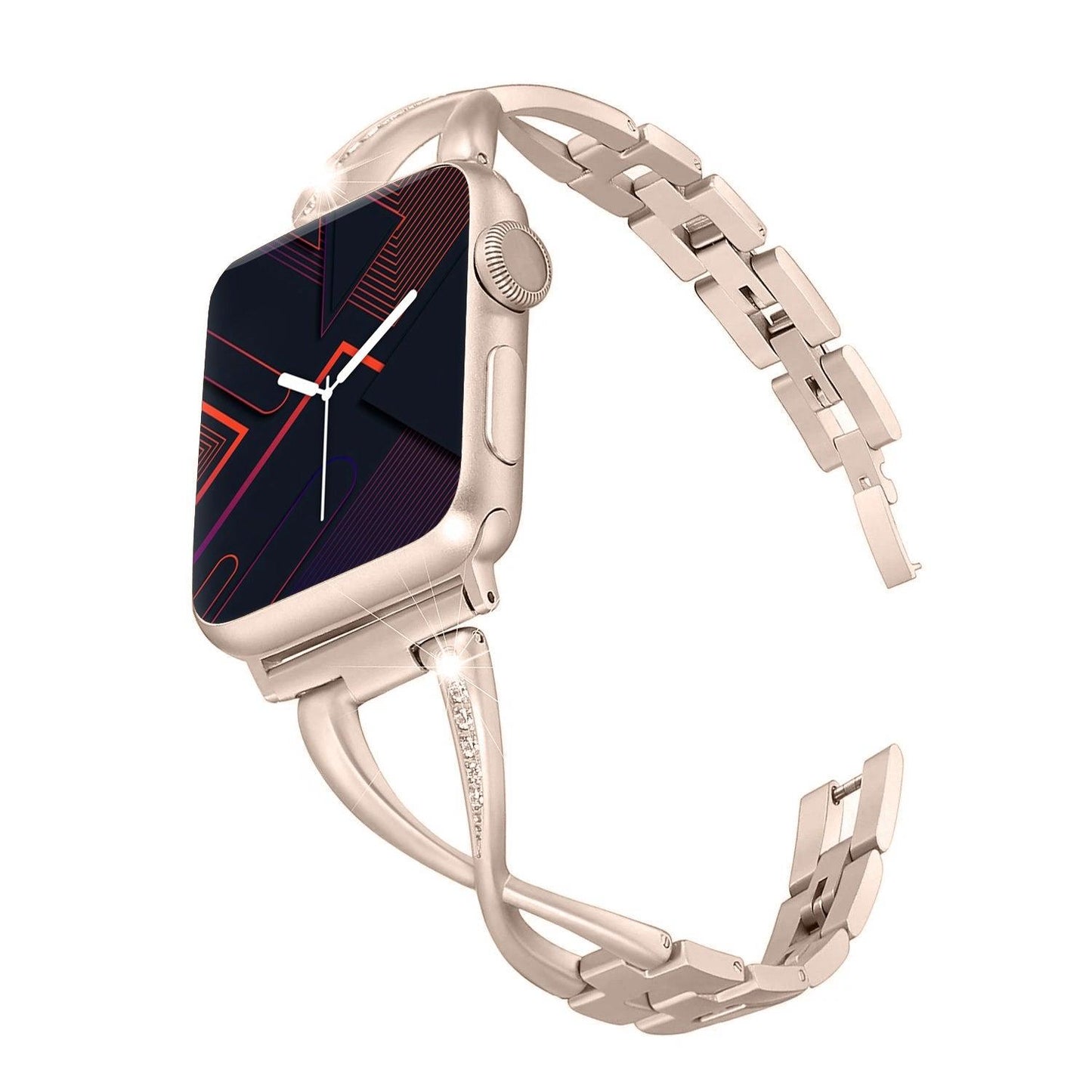 Apple Watch Bands - Stainless with Bling - "Infinite" with Blings Band - Clearance