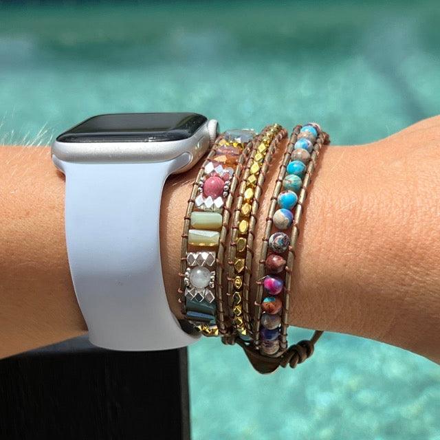 Apple Watch Bands -  Boho Bracelet -  Mila - Handmade Boho Style Bracelet