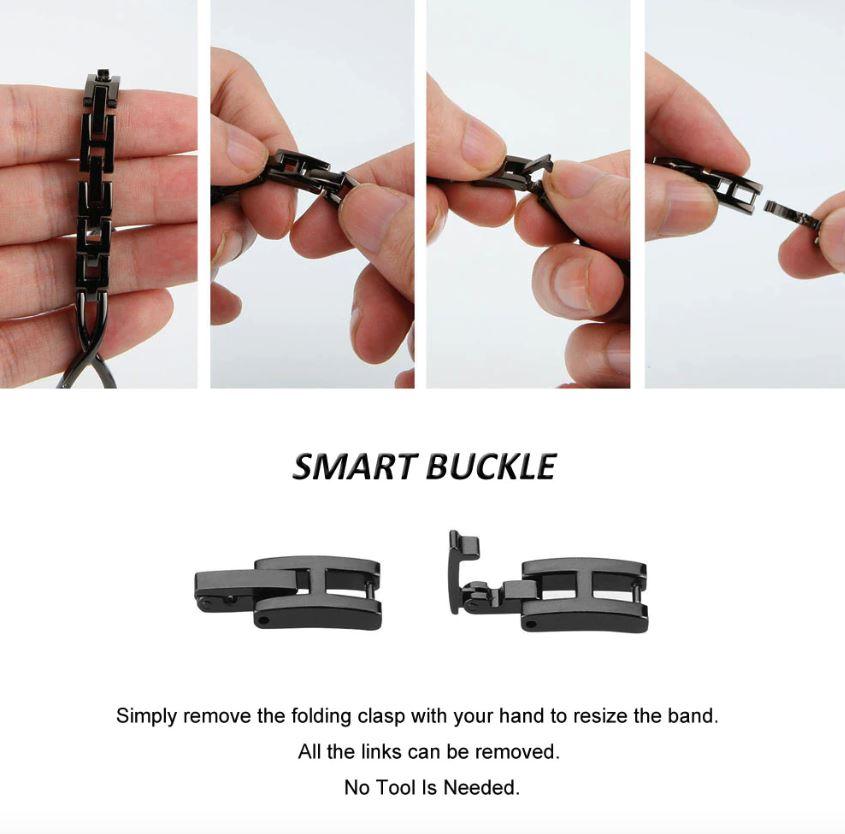 Apple Watch Bands - Stainless with Bling - "Infinite" with Blings Band - Clearance