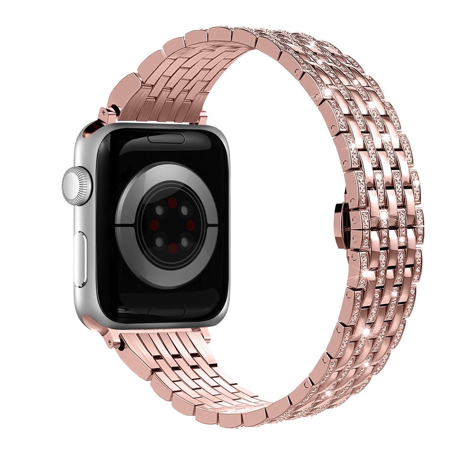 Apple Watch Bands - Stainless with Bling - Sparkle Bling | Stainless-Steel Watch Band for Apple Watch ®