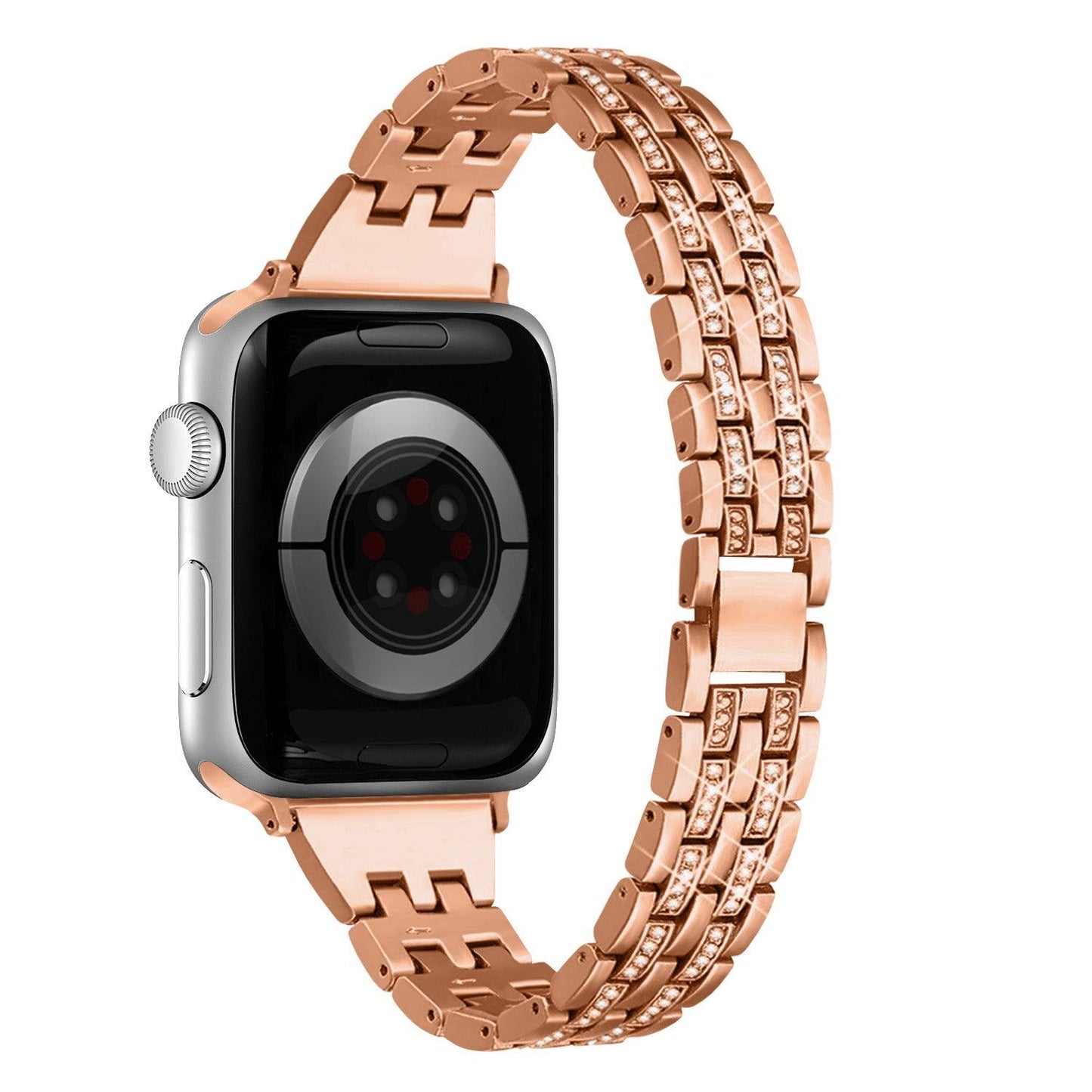 Apple Watch Bands - Stainless with Bling - Slim Sparkle | Stainless-Steel Watch Band for Apple Watch ®