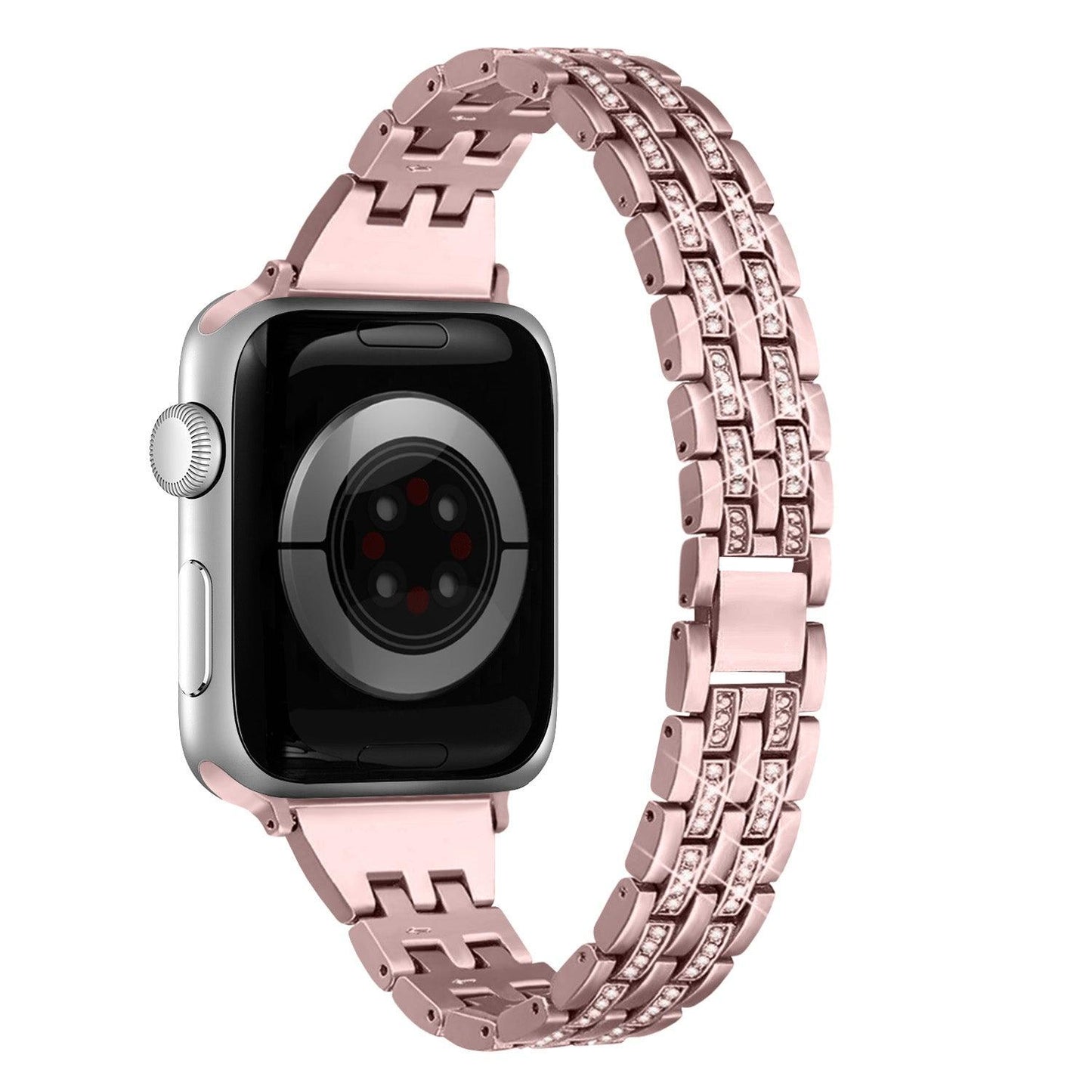 Apple Watch Bands - Stainless with Bling - Slim Sparkle | Stainless-Steel Watch Band for Apple Watch ®