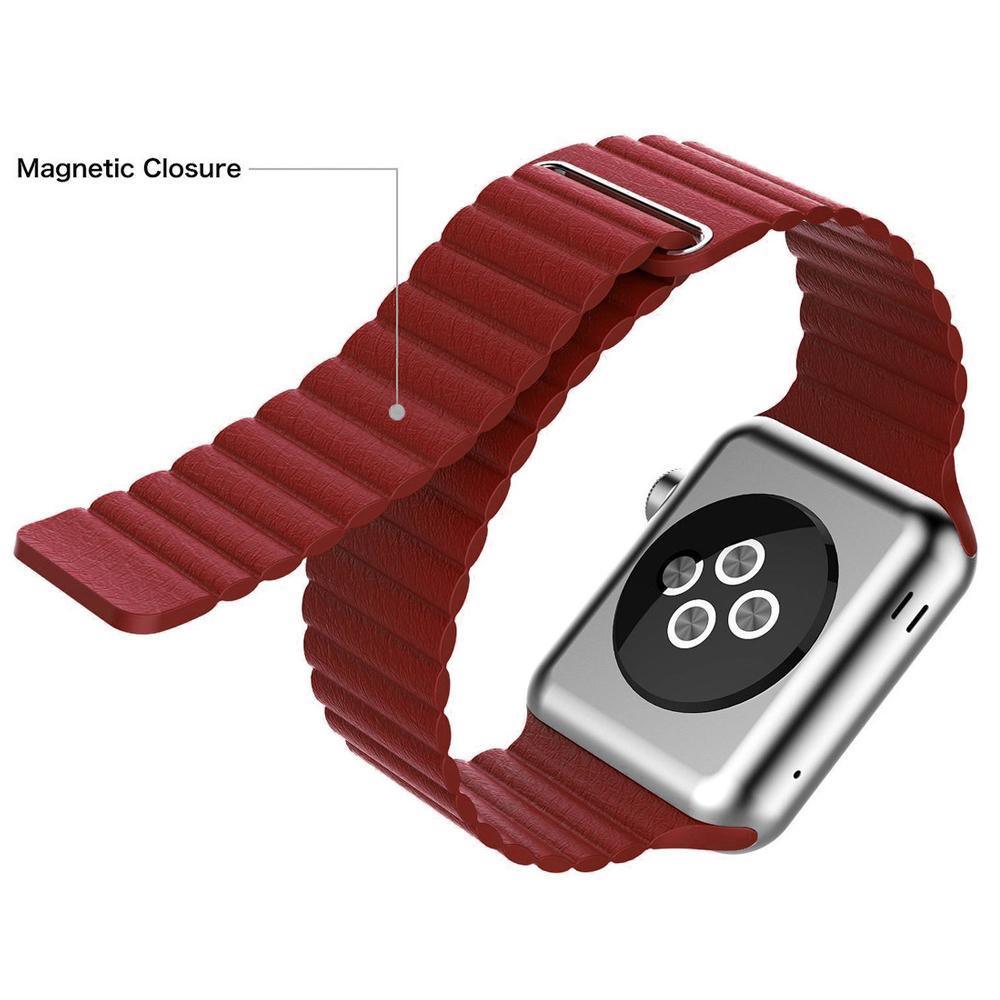 Apple Watch Bands - Leather Band - Magnetic | Leather Watch Band for Apple Watch ®
