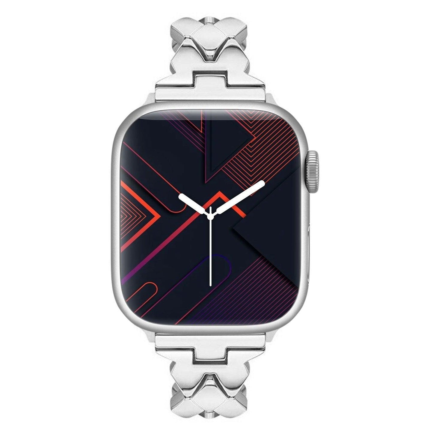 Apple Watch Bands - Stainless USPS - Stainless Steel Rhombus Design Bracelet - Clearance