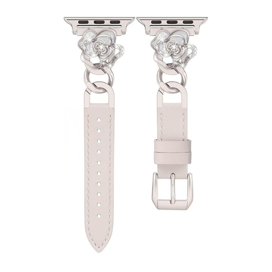 Crystal Blossom | Leather Watch Band for Apple Watch ®