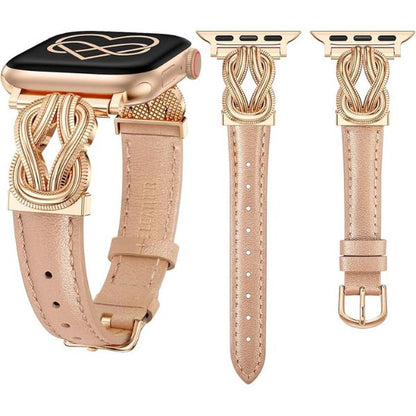 Elegant Twist | Leather Watch Band for Apple Watch ®