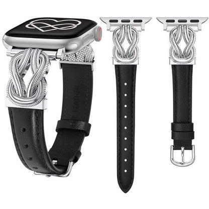 Elegant Twist | Leather Watch Band for Apple Watch ®