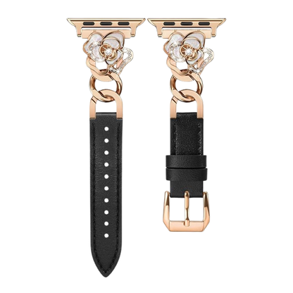 Crystal Blossom | Leather Watch Band for Apple Watch ®