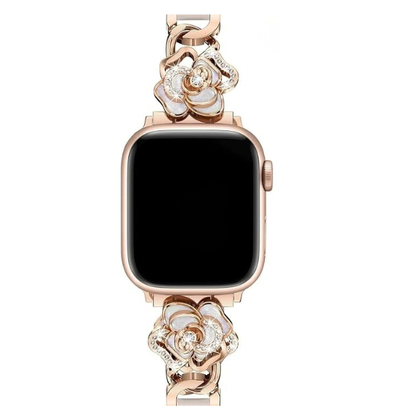 Crystal Blossom | Leather Watch Band for Apple Watch ®