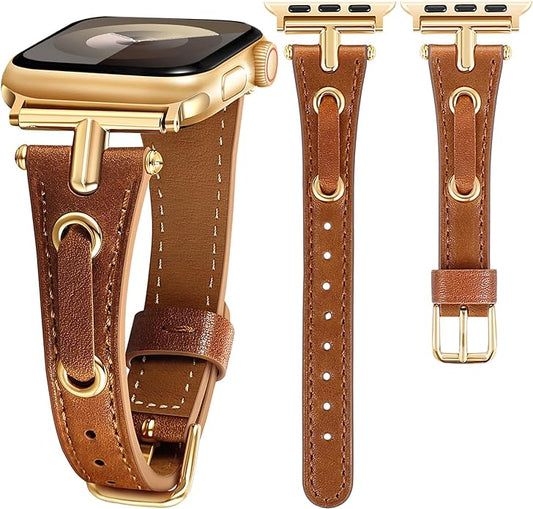 Vintage Vogue  | Leather Watch Band for Apple Watch ®