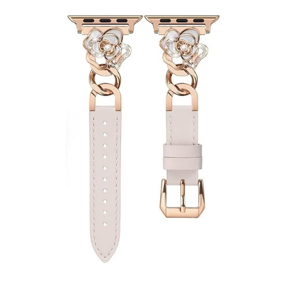 Crystal Blossom | Leather Watch Band for Apple Watch ®