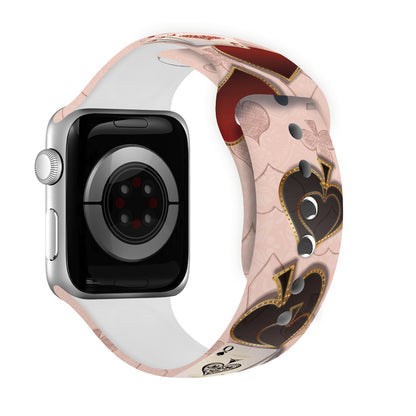 Ace of Style Print | Silicone Watch Band for Apple Watch ® + Watch Face Incl.