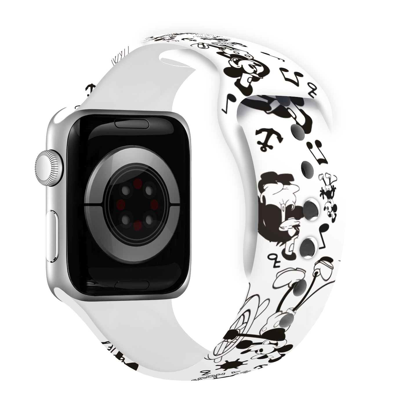 Steamboat Magic Print | Silicone Watch Band for Apple Watch ® + Watch Face Incl.