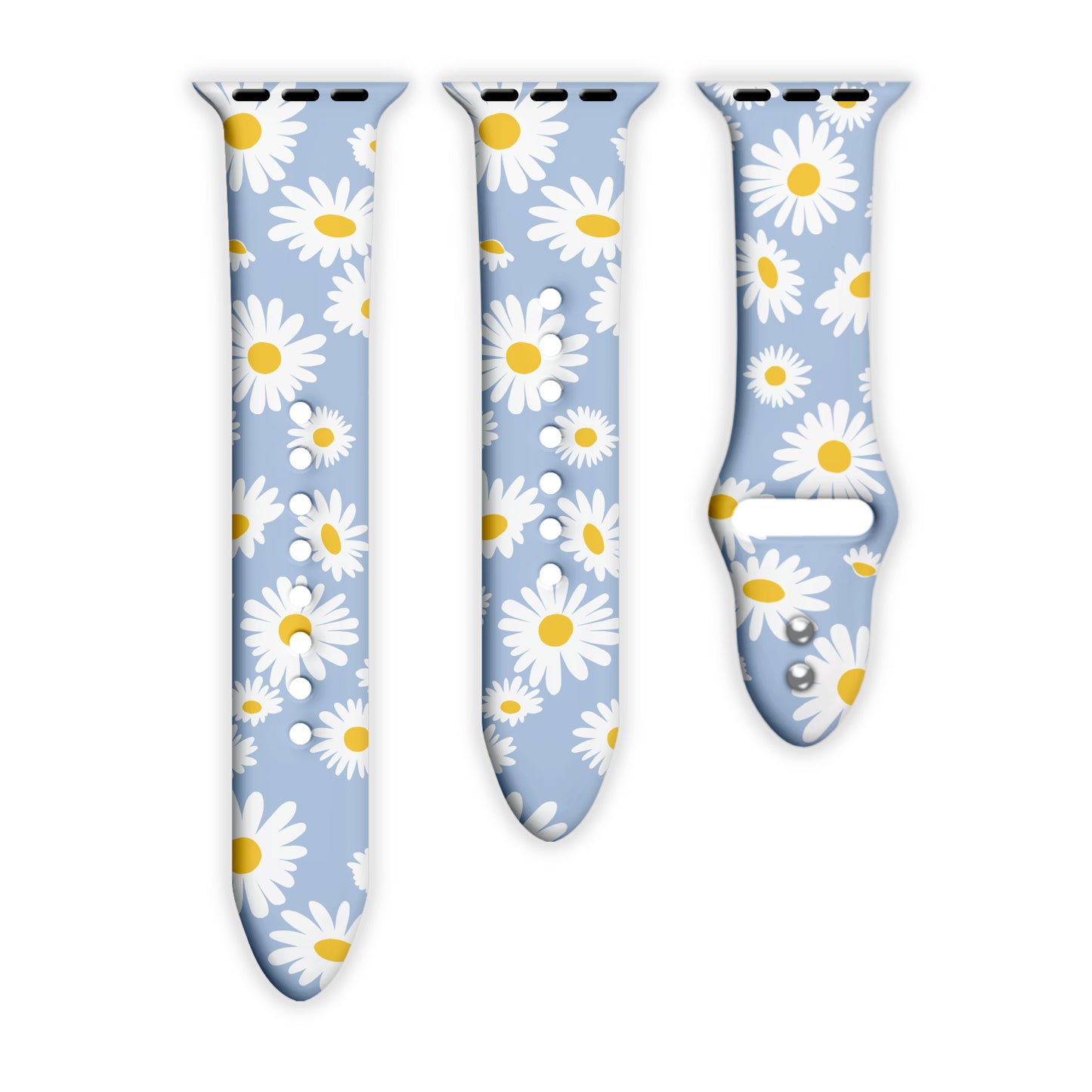 Daisy Daze Print | Silicone Watch Band for Apple Watch ® + Watch Face Incl.