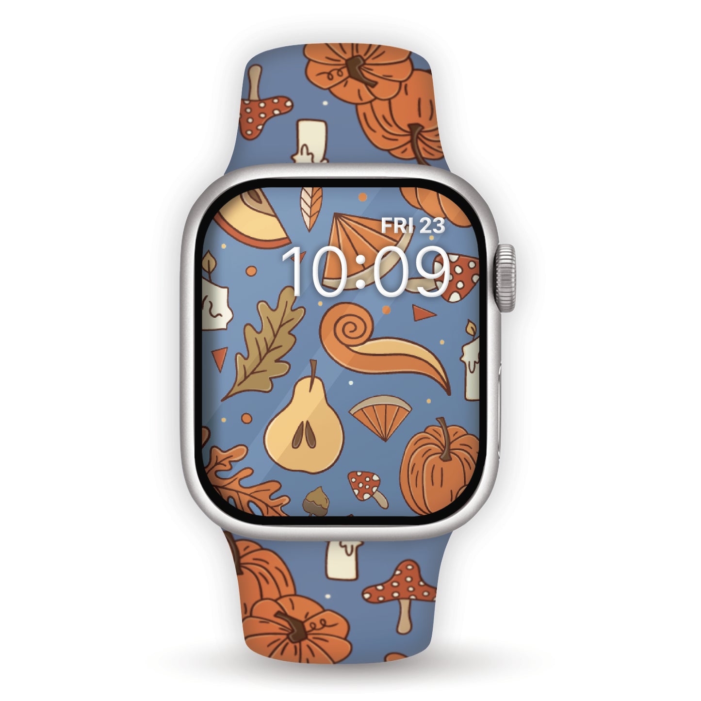 EnchantedFall Print | Silicone Watch Band for Apple Watch ® + Watch Face Incl.