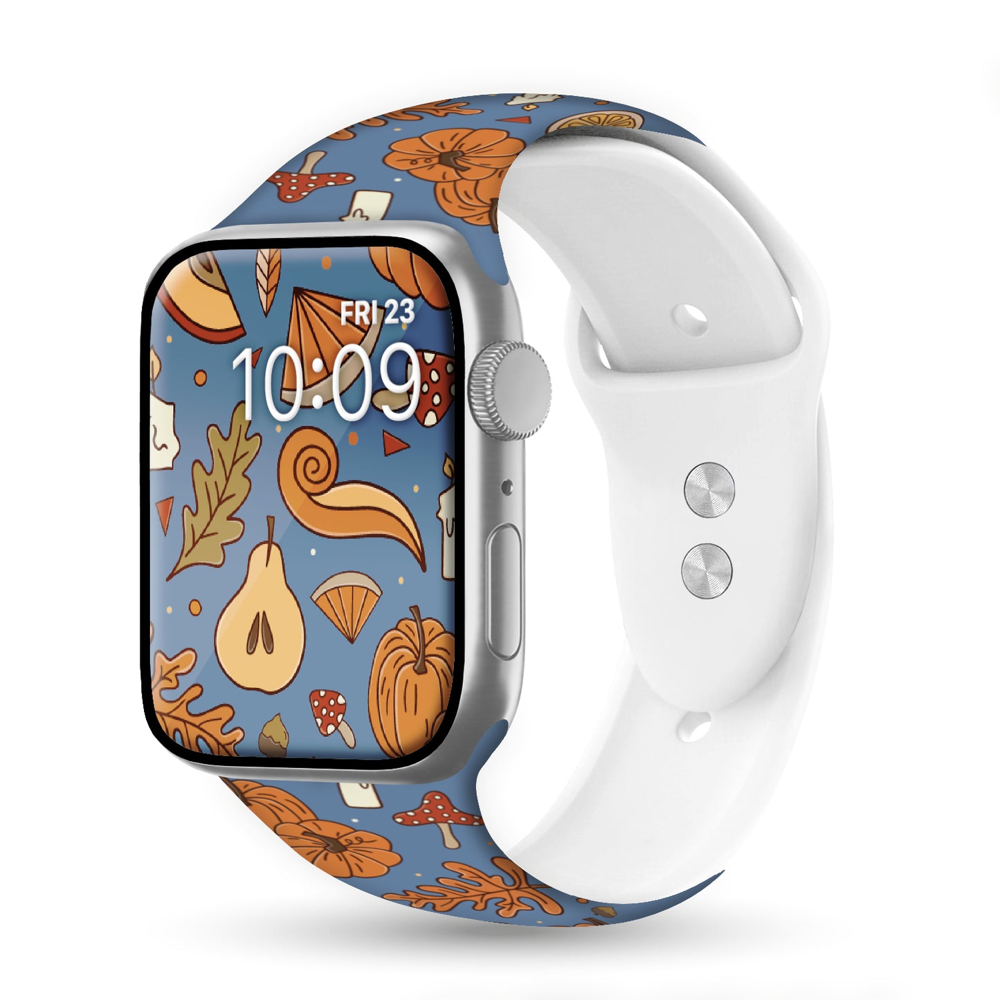 EnchantedFall Print | Silicone Watch Band for Apple Watch ® + Watch Face Incl.