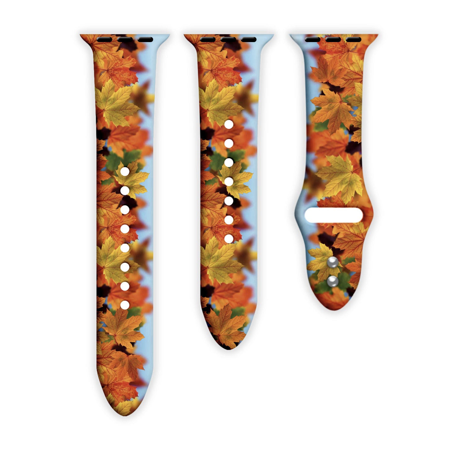 Autumn Glow Print | Silicone Watch Band for Apple Watch ® + Watch Face Incl.