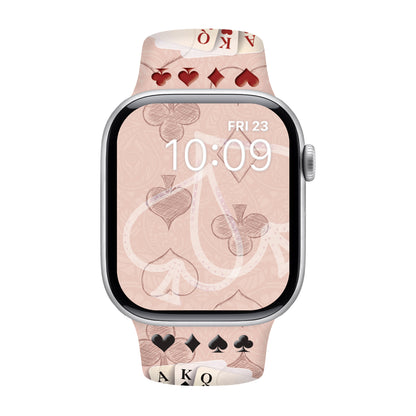 Ace of Style Print | Silicone Watch Band for Apple Watch ® + Watch Face Incl.