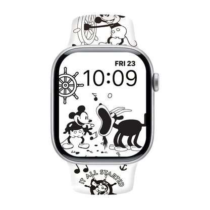 Steamboat Magic Print | Silicone Watch Band for Apple Watch ® + Watch Face Incl.