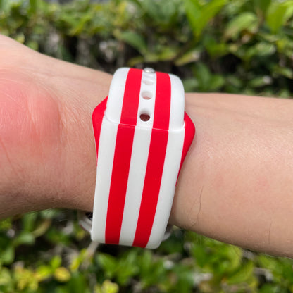 Freedom Flag Print | Silicone Watch Band for Apple Watch ® + Watch Face Incl.