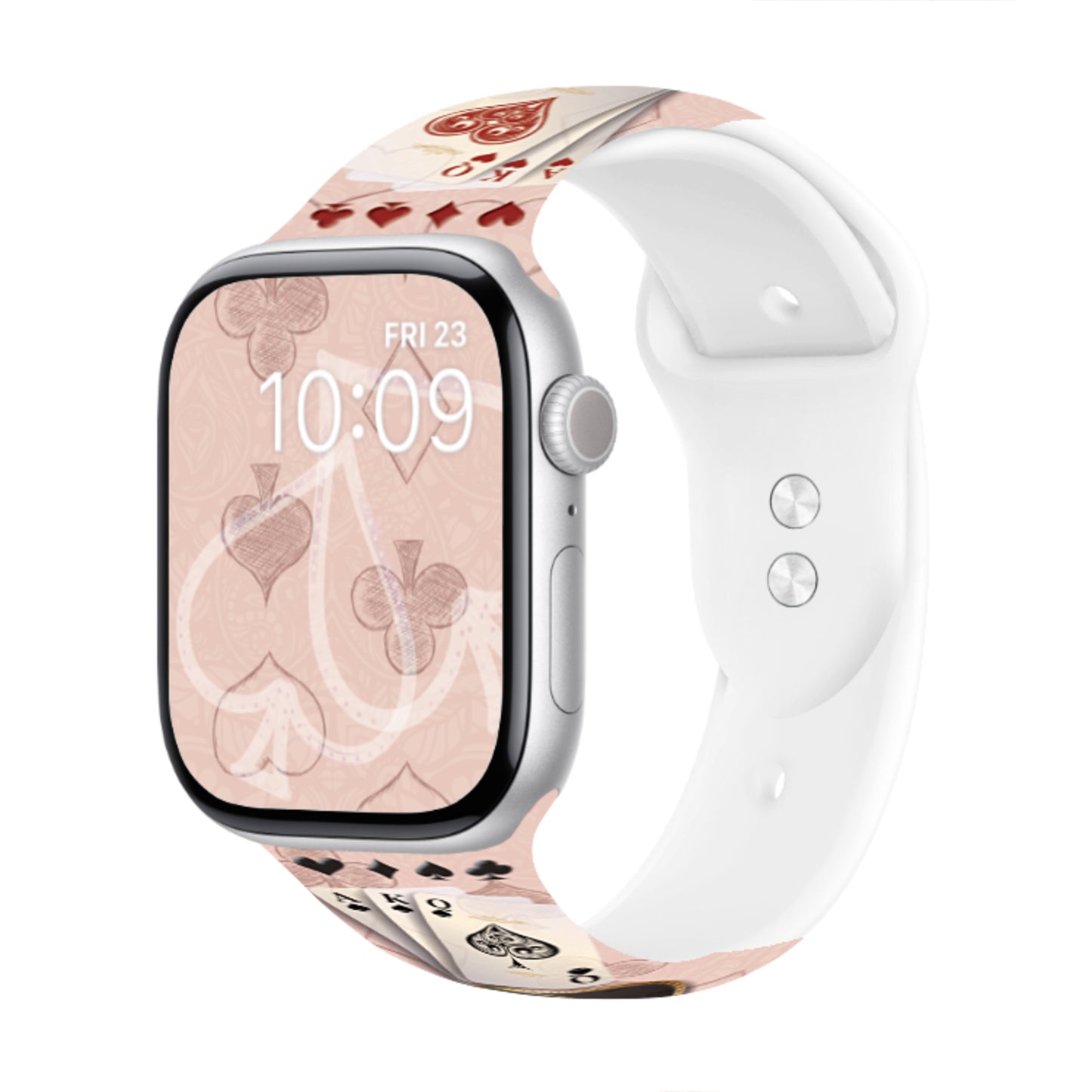 Ace of Style Print | Silicone Watch Band for Apple Watch ® + Watch Face Incl.