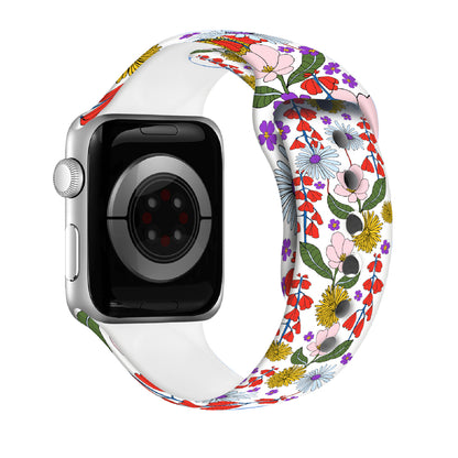 Blossom Ballet Print | Silicone Watch Band for Apple Watch ® + Watch Face Incl.