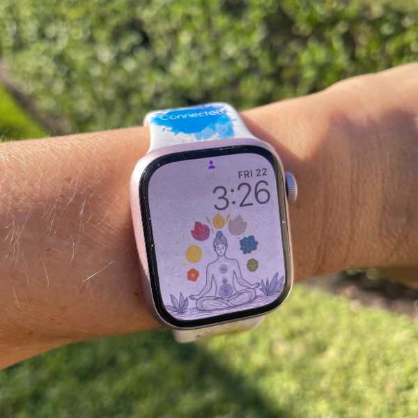 Vibrant Soul Print | Silicone Watch Band for Apple Watch ® + Watch Face Incl.