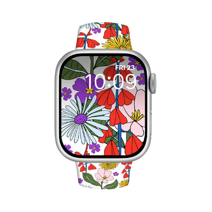 Blossom Ballet Print | Silicone Watch Band for Apple Watch ® + Watch Face Incl.