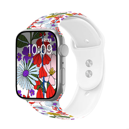 Blossom Ballet Print | Silicone Watch Band for Apple Watch ® + Watch Face Incl.