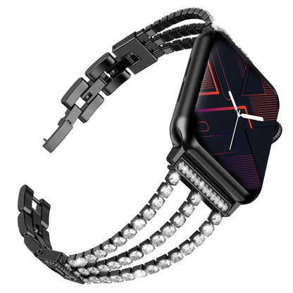 Apple Watch Bands -  Stainless with Bling -  Stainless Steel: 3 Strings Blings Band - Clearance