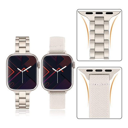 Celestial Duo | Stainless-Steel Metal and Nylon Watch Band for Apple Watch ®