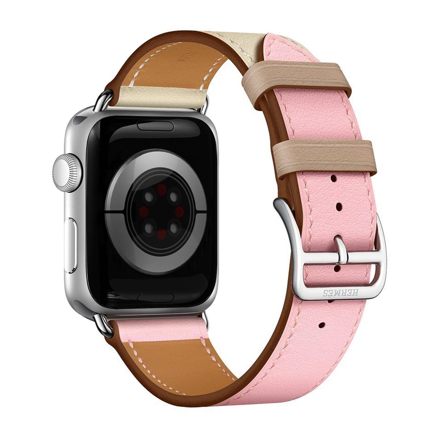 Apple Watch Bands -  Leather Band -  Leather Style, Two Colors Band - Clearance