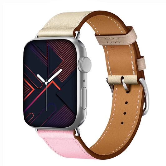 Apple Watch Bands -  Leather Band -  Leather Style, Two Colors Band - Clearance
