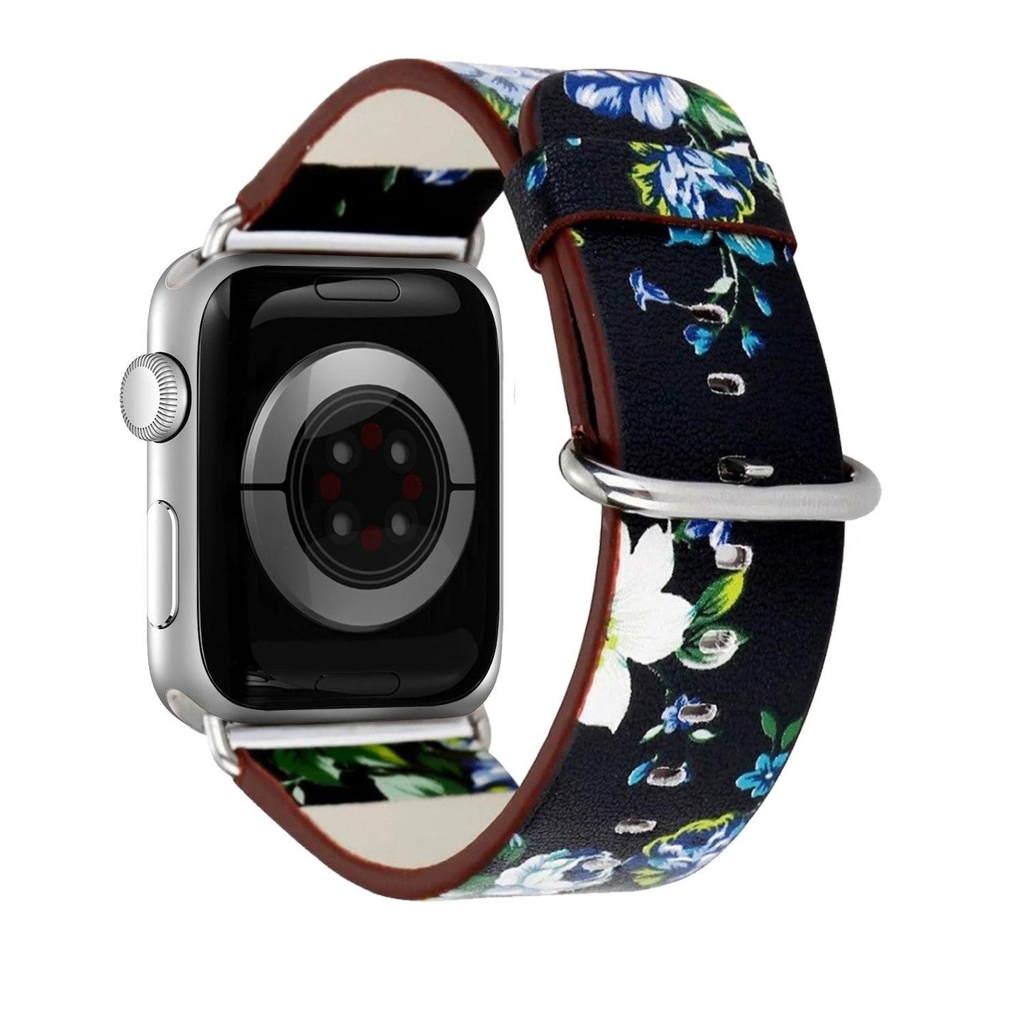 Apple Watch Bands -  Leather Band -  Floral Leather Design Band - Clearance