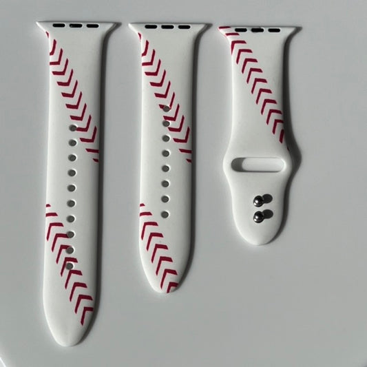 Baseball Print | Silicone Watch Band for Apple Watch ®