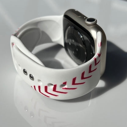 Baseball Print | Silicone Watch Band for Apple Watch ®