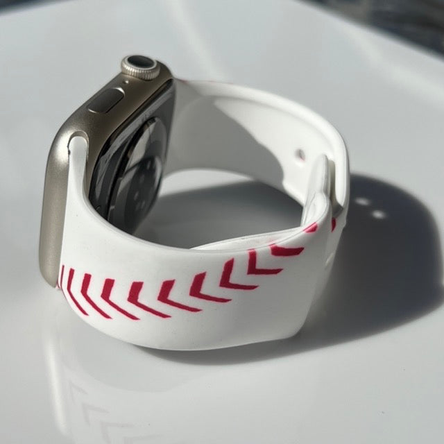 Baseball Print | Silicone Watch Band for Apple Watch ®