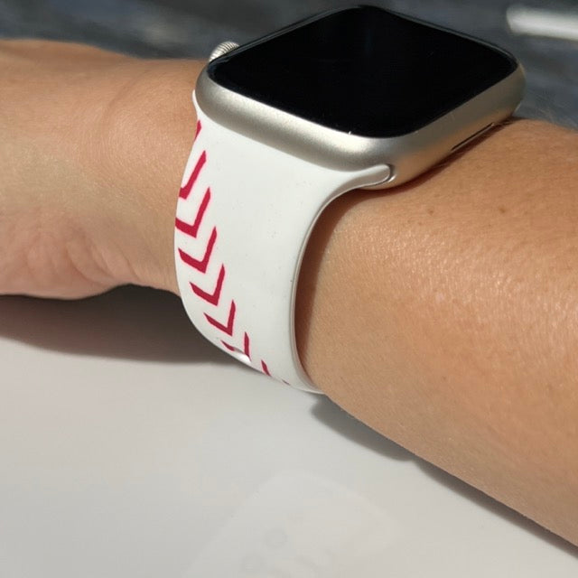 Baseball Print | Silicone Watch Band for Apple Watch ®