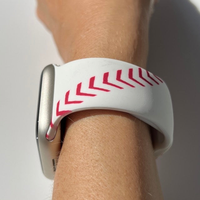 Baseball Print | Silicone Watch Band for Apple Watch ®