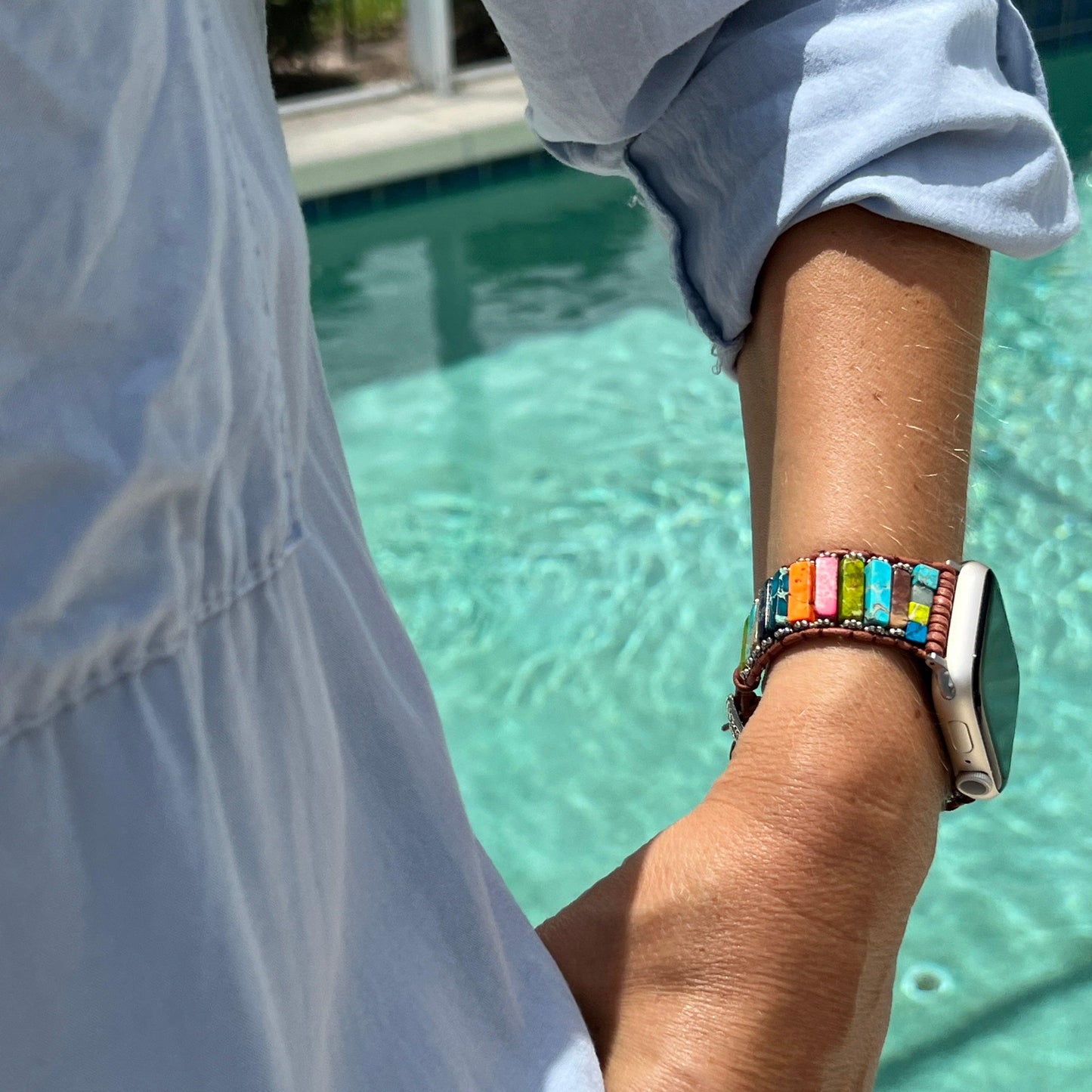 Apple Watch Bands -  Boho Band -  Rainbow | Boho Watch Band for Apple Watch ®