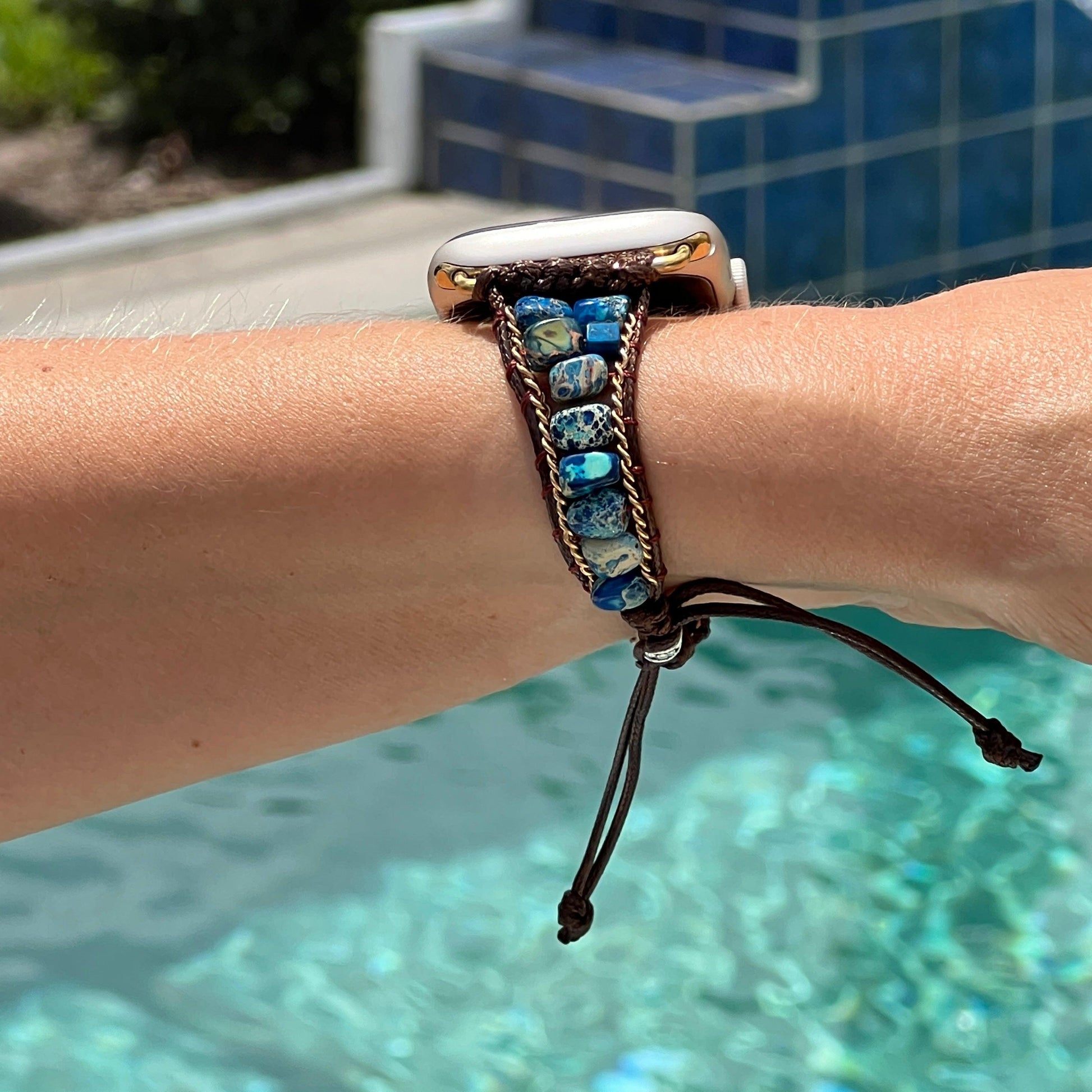 Apple Watch Bands -  Boho Band -  Aqua Power | Boho Watch Band for Apple Watch ®